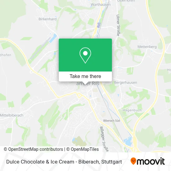 Dulce Chocolate & Ice Cream - Biberach map