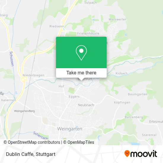 Dublin Caffe map