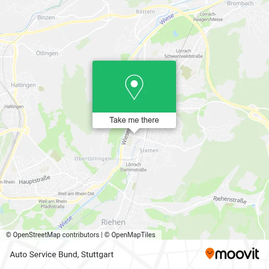 Auto Service Bund map