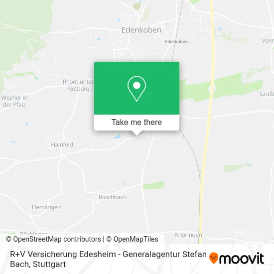 R+V Versicherung Edesheim - Generalagentur Stefan Bach map