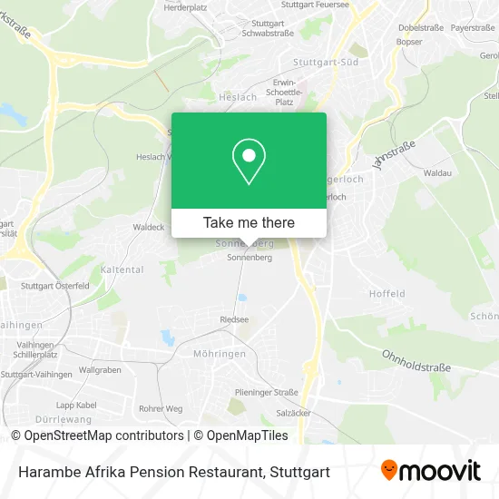 Harambe Afrika Pension Restaurant map