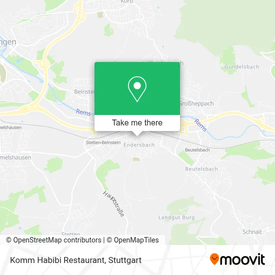 Komm Habibi Restaurant map