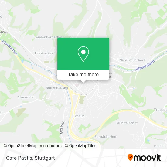 Cafe Pastis map