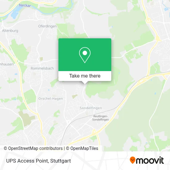 Ups Access Point map