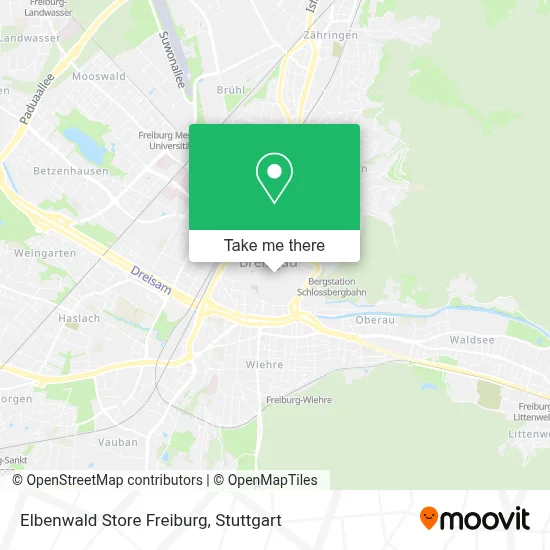 Elbenwald Store Freiburg map