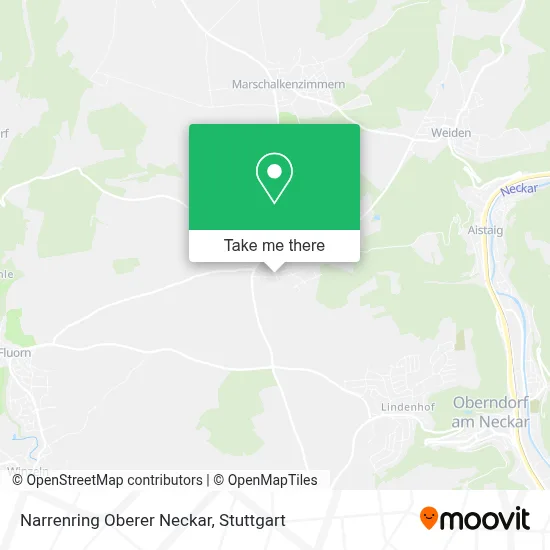 Narrenring Oberer Neckar map