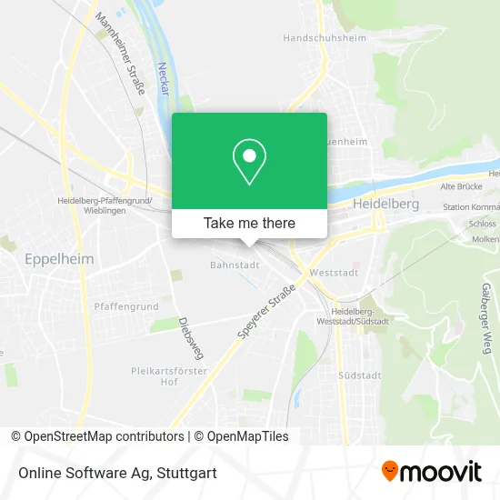 Online Software Ag map