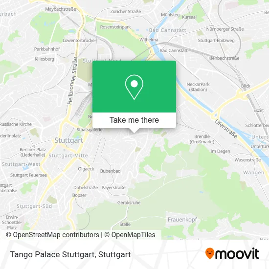 Tango Palace Stuttgart map