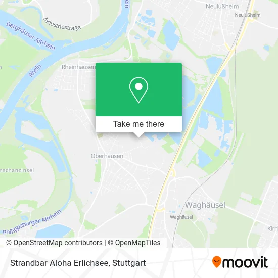 Strandbar Aloha Erlichsee map