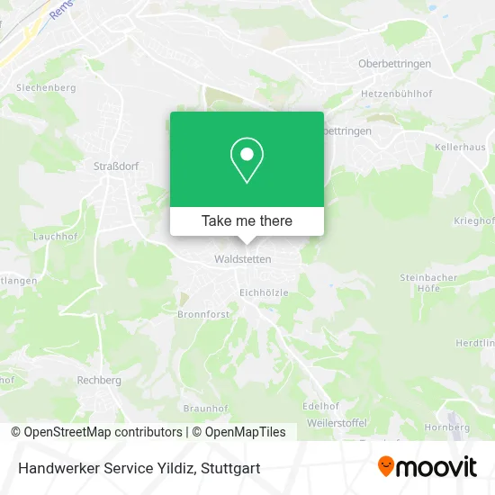 Handwerker Service Yildiz map
