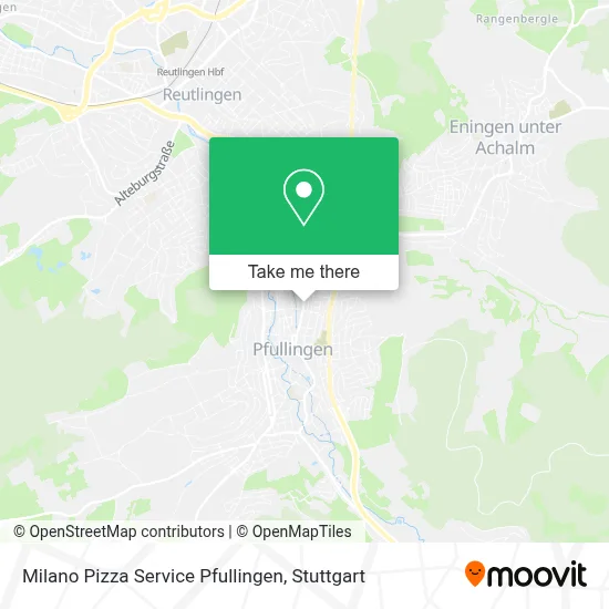 Milano Pizza Service Pfullingen map