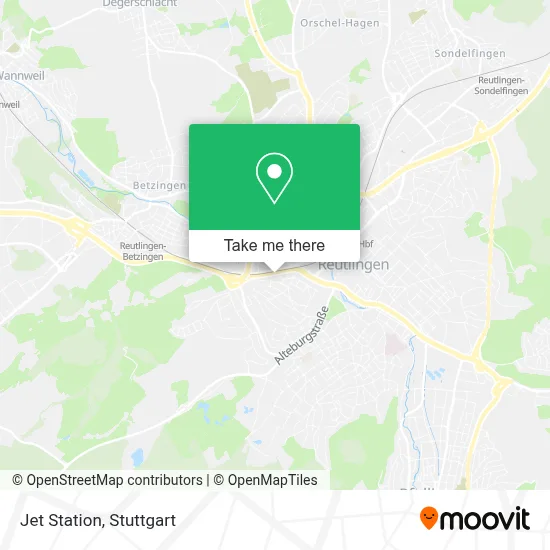 Jet Station map