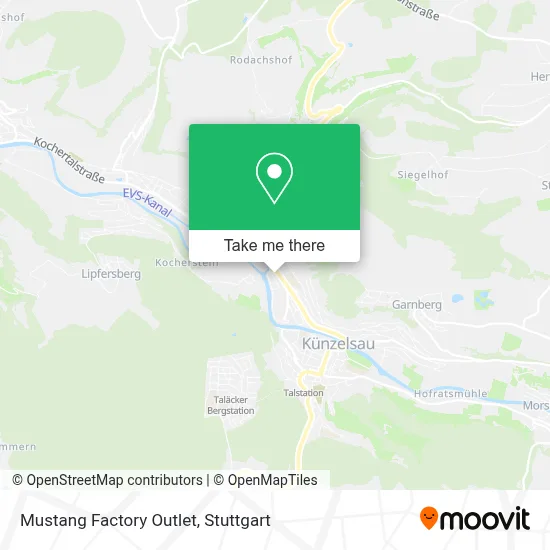 Mustang Factory Outlet map