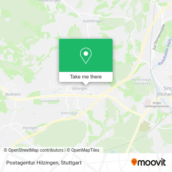 Postagentur Hilzingen map