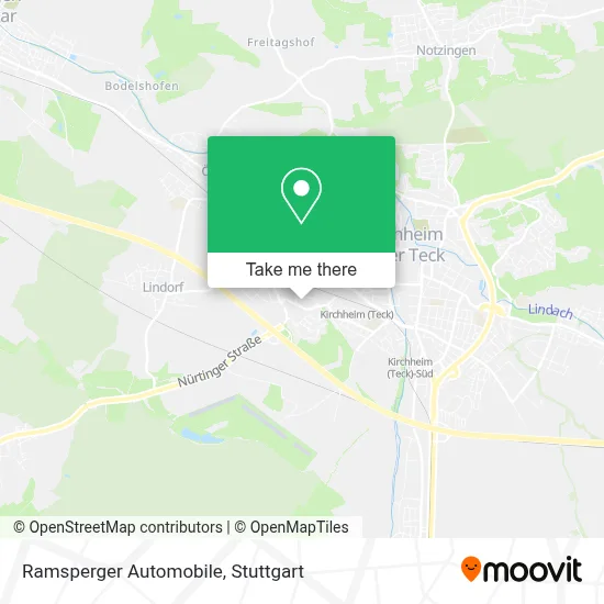 Ramsperger Automobile map