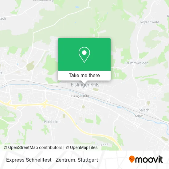 Express Schnelltest - Zentrum map