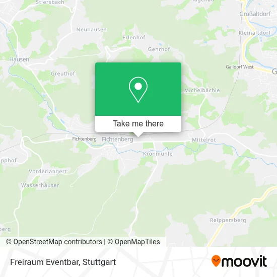 Freiraum Eventbar map