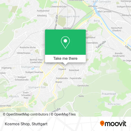 Kosmos Shop map