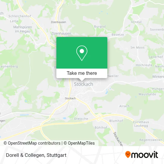 Dorell & Collegen map
