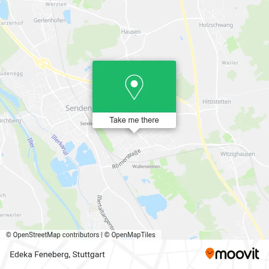 Edeka Feneberg map