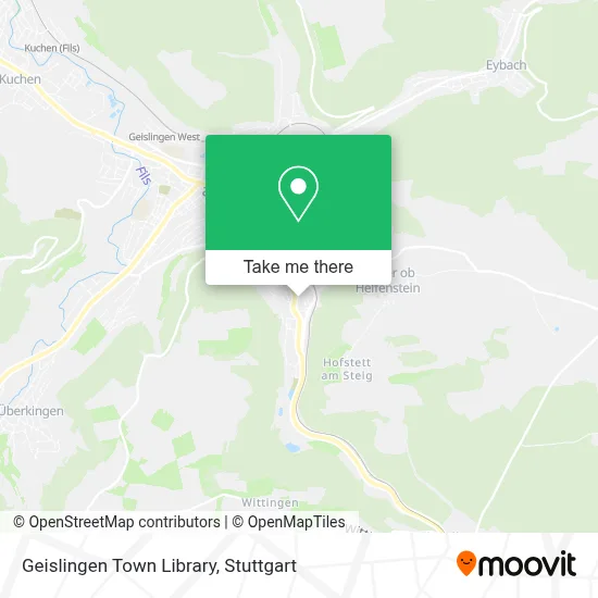Geislingen Town Library map