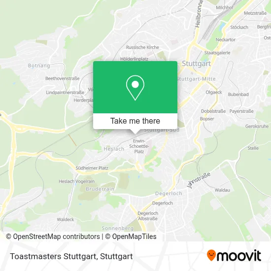 Toastmasters Stuttgart map
