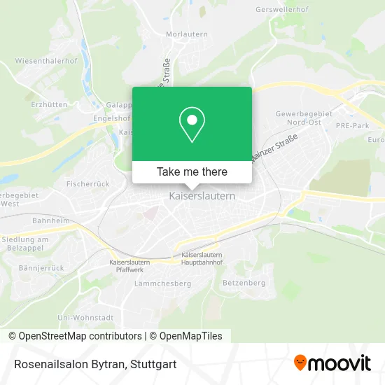 Rosenailsalon Bytran map