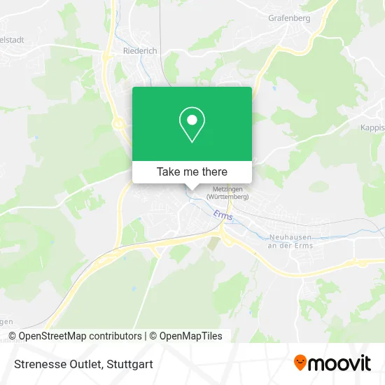 Strenesse Outlet map