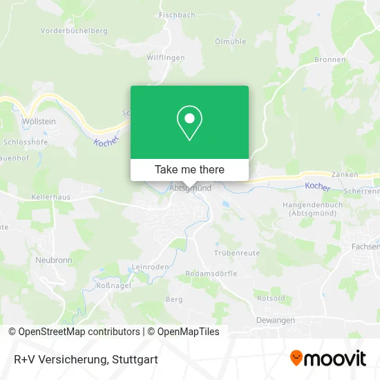 R+V Versicherung map