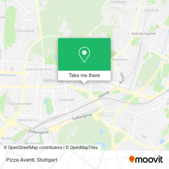 Pizza Avanti map