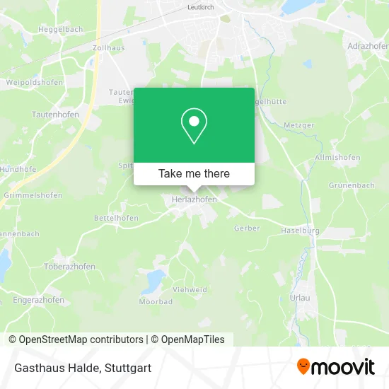 Gasthaus Halde map