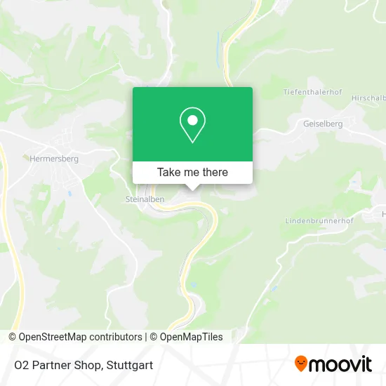 O2 Partner Shop map