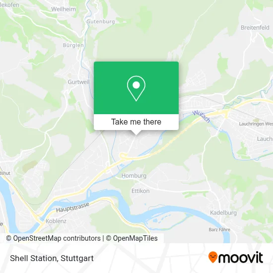 Shell Station map