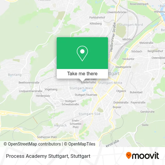 Process Academy Stuttgart map