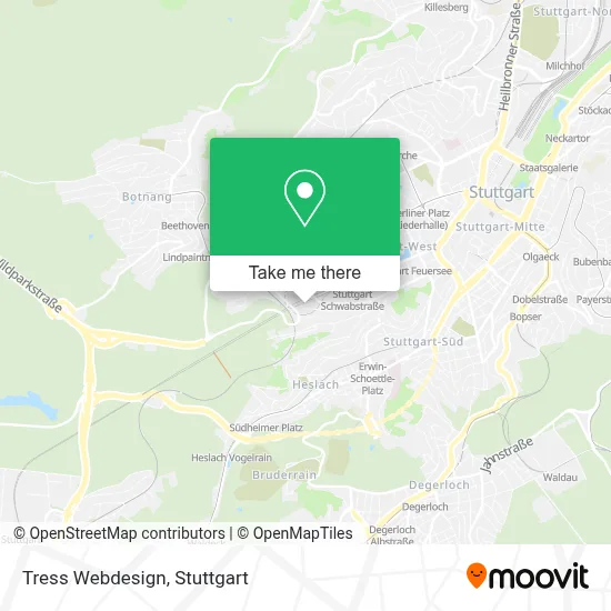 Tress Webdesign map