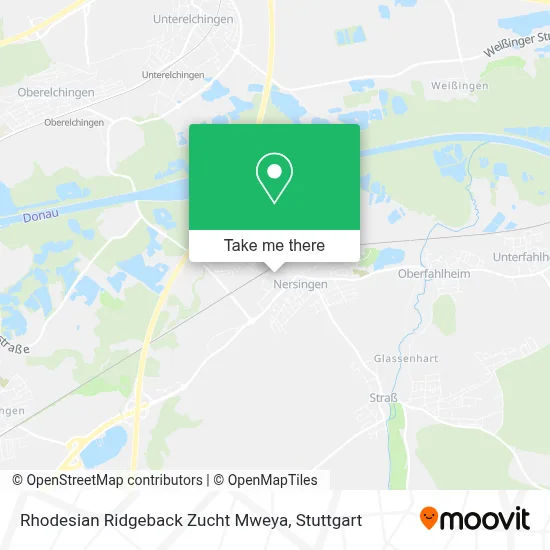 Rhodesian Ridgeback Zucht Mweya map