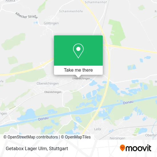 Getabox Lager Ulm map