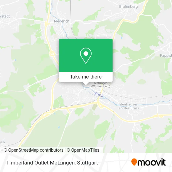 Timberland Outlet Metzingen map