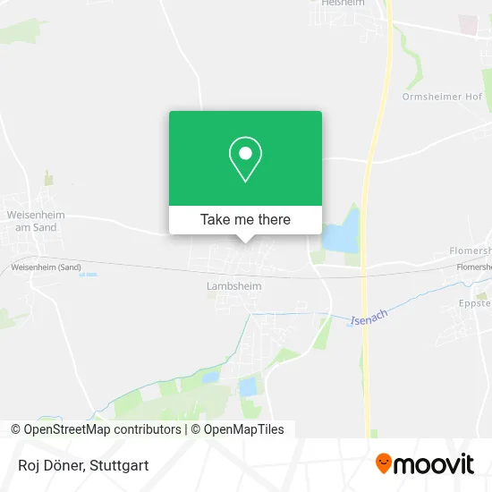 Roj Döner map