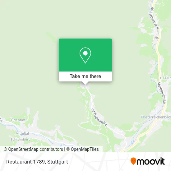 Restaurant 1789 map
