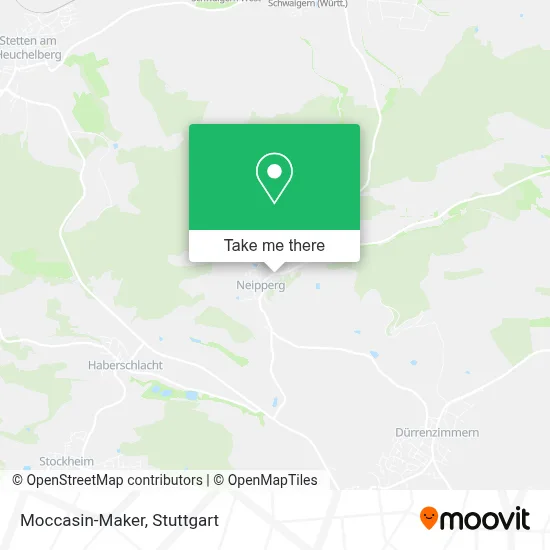 Moccasin-Maker map