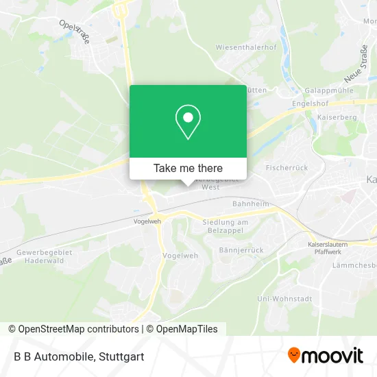 B B Automobile map