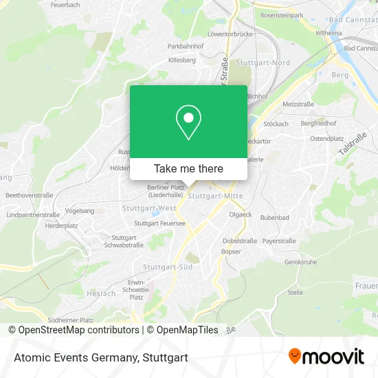 Atomic Events Germany map