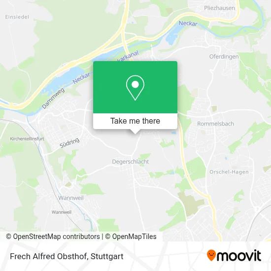 Frech Alfred Obsthof map