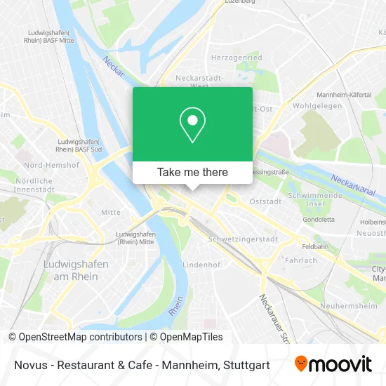 Novus - Restaurant & Cafe - Mannheim map