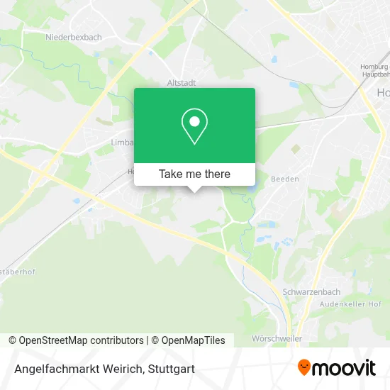 Angelfachmarkt Weirich map