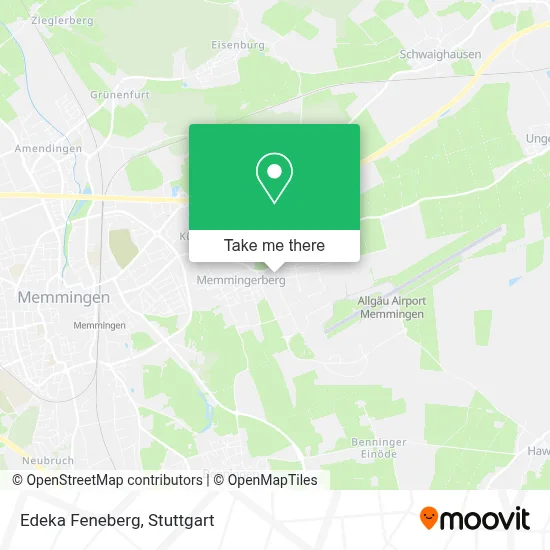Edeka Feneberg map