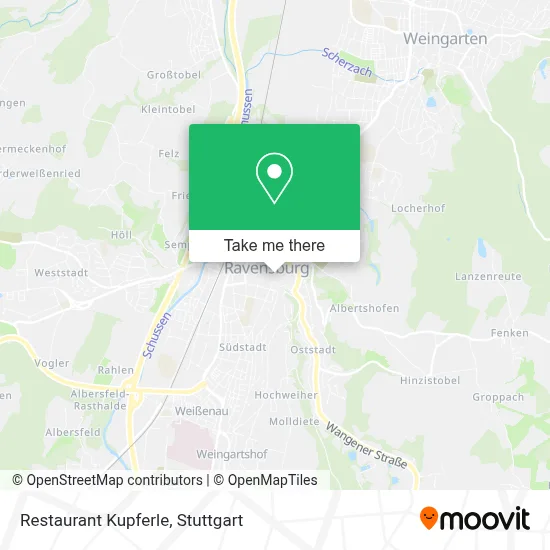 Restaurant Kupferle map