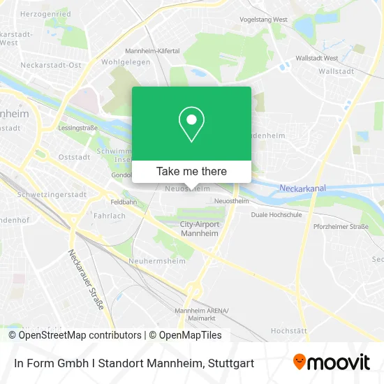 In Form Gmbh I Standort Mannheim map