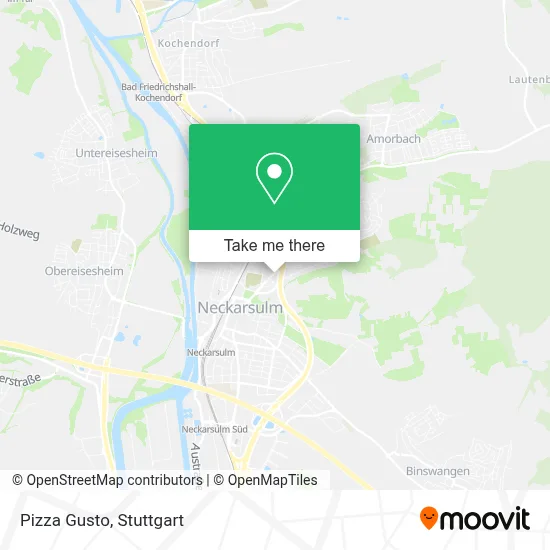 Pizza Gusto map